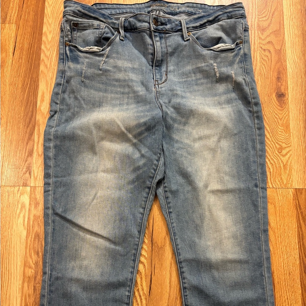 Signature by Levi Strauss Blue Ankle & Cropped Jeans